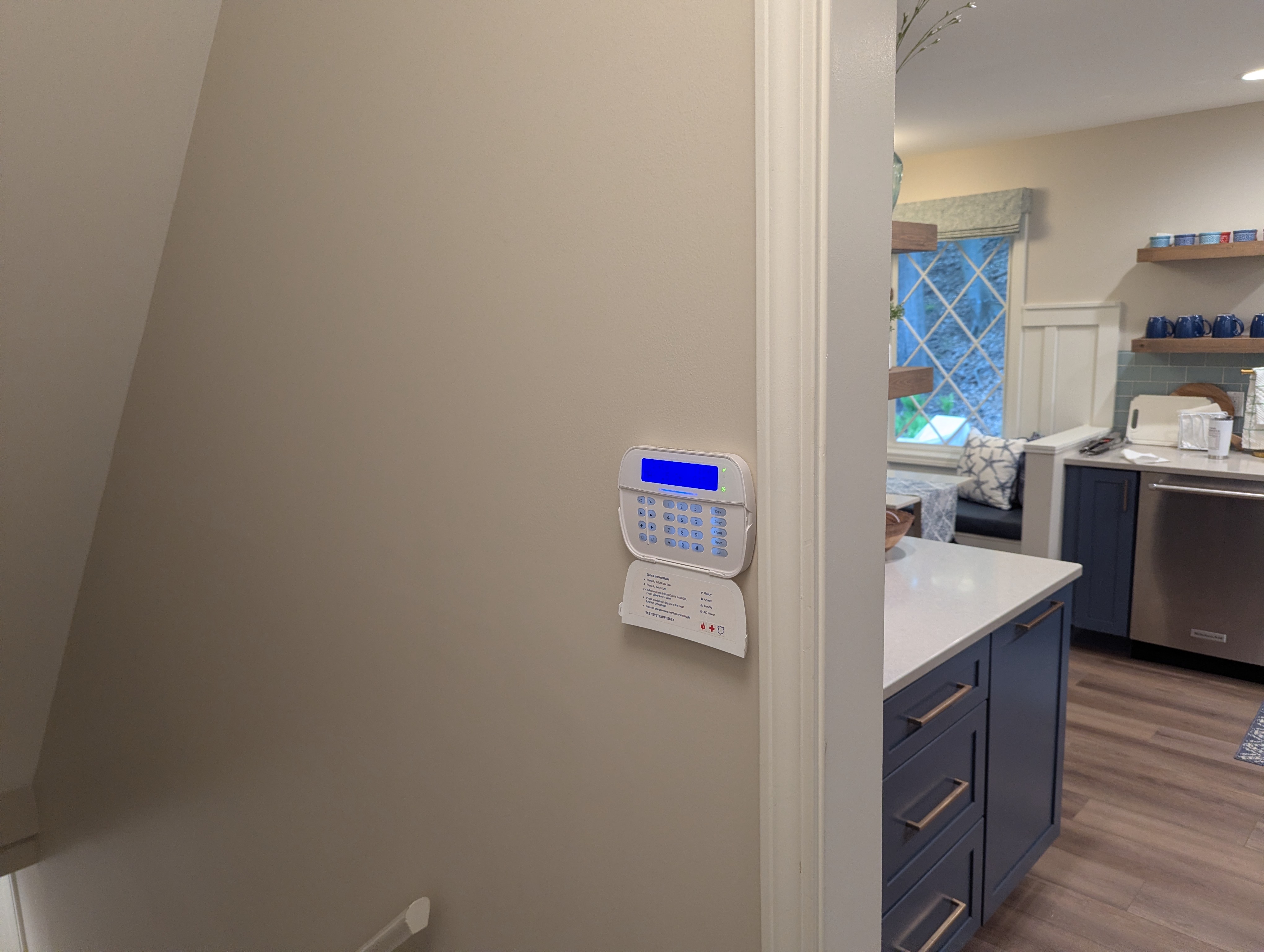 key pad for security