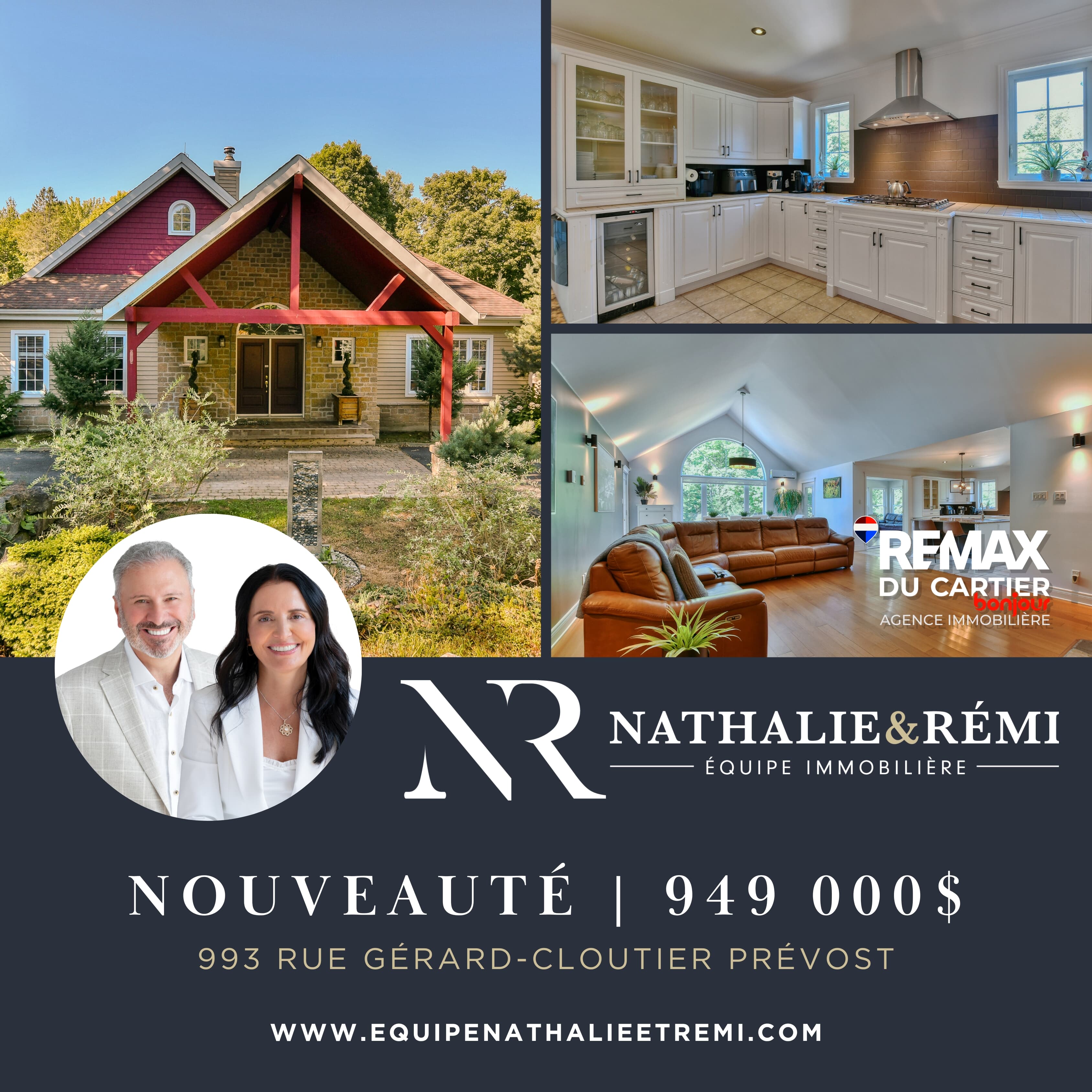 Images Nathalie & Rémi Équipe Immobilière RE/MAX DU CARTIER BONJOUR - Courtier immobilier Saint-Sauveur