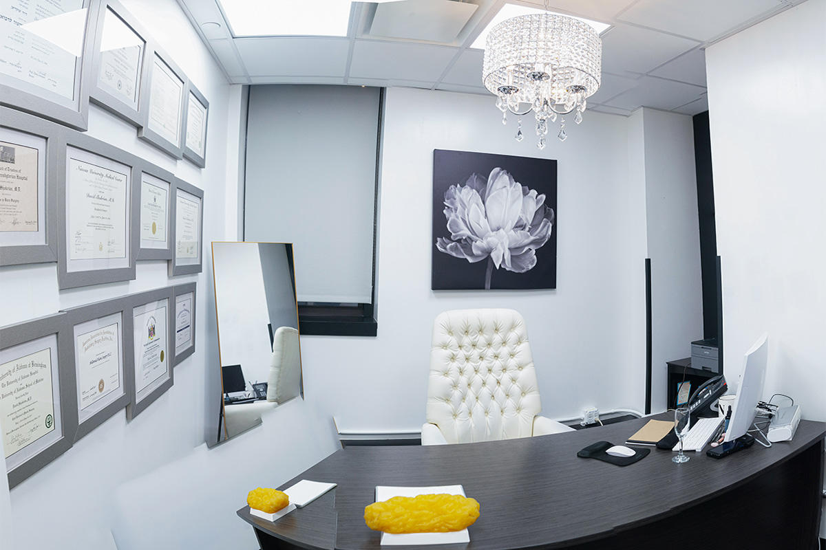 Consultation room at the Millennial Plastic Surgery in the Bronx