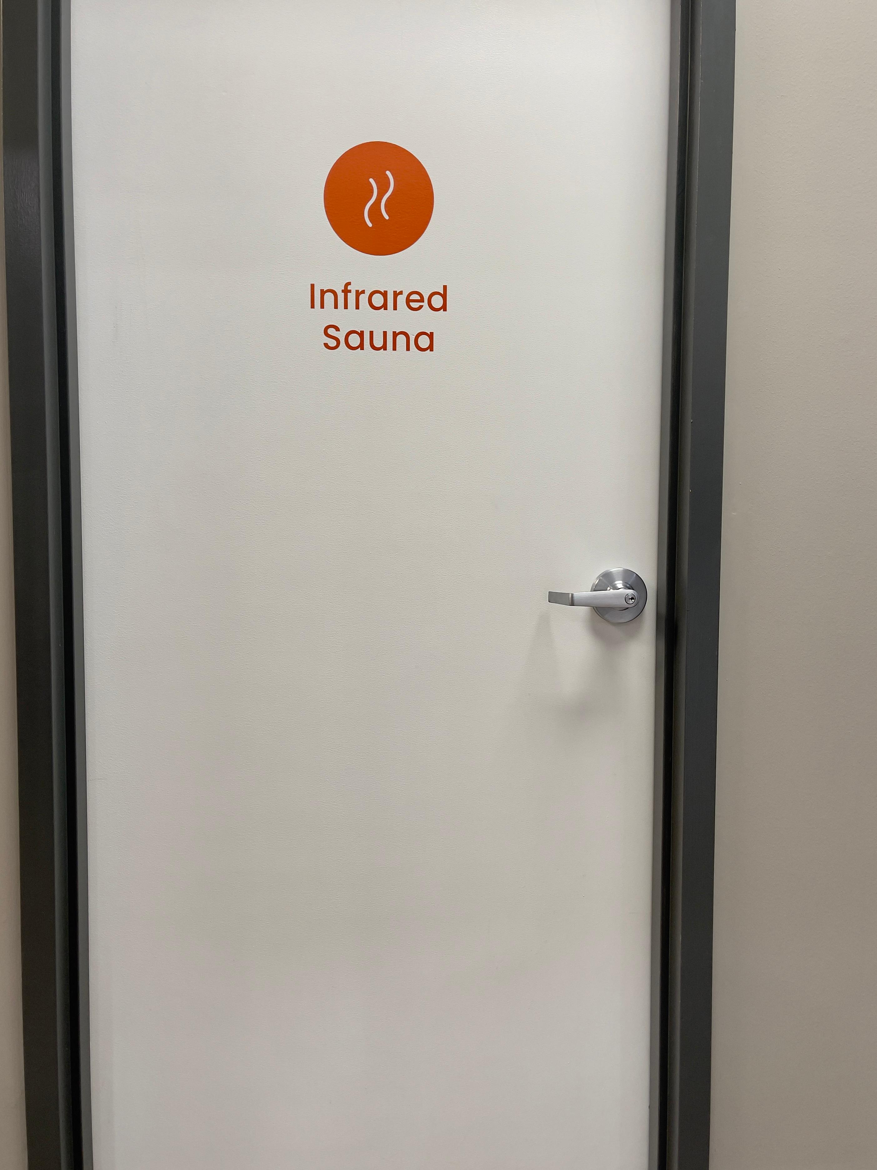 Entrance to the private Infrared Sauna room