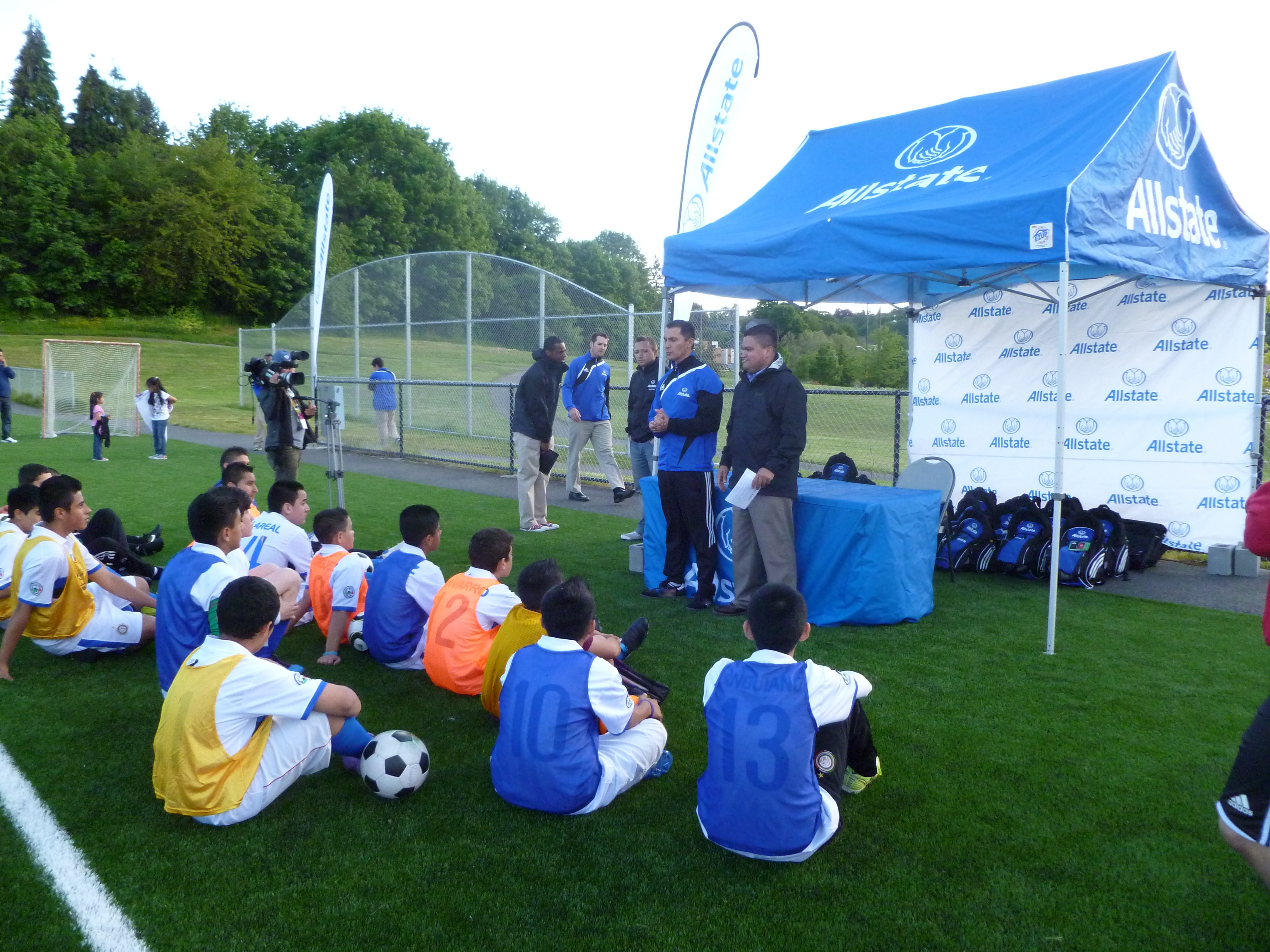 Allstate Sponsored Soccer youth event