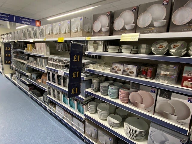 B&M's brand new store in Hednesford stocks an extensive range of kitchen essentials, from cookware and utensils to placemats, dinnerware and glassware.