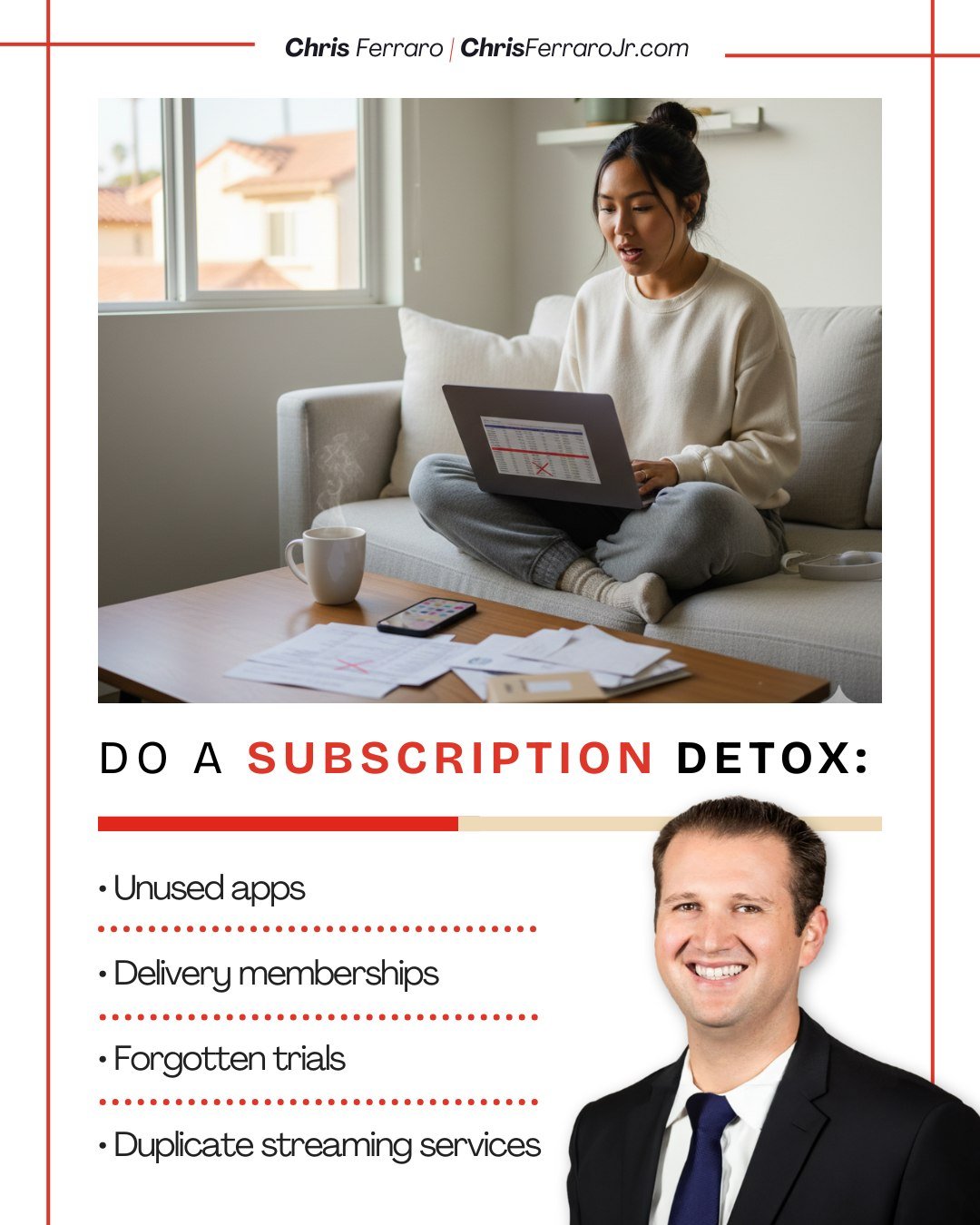 A subscription cleanup is a top-tier move.
Once you&rsquo;re trimming the extras, it&rsquo;s a great time to review your essentials too.