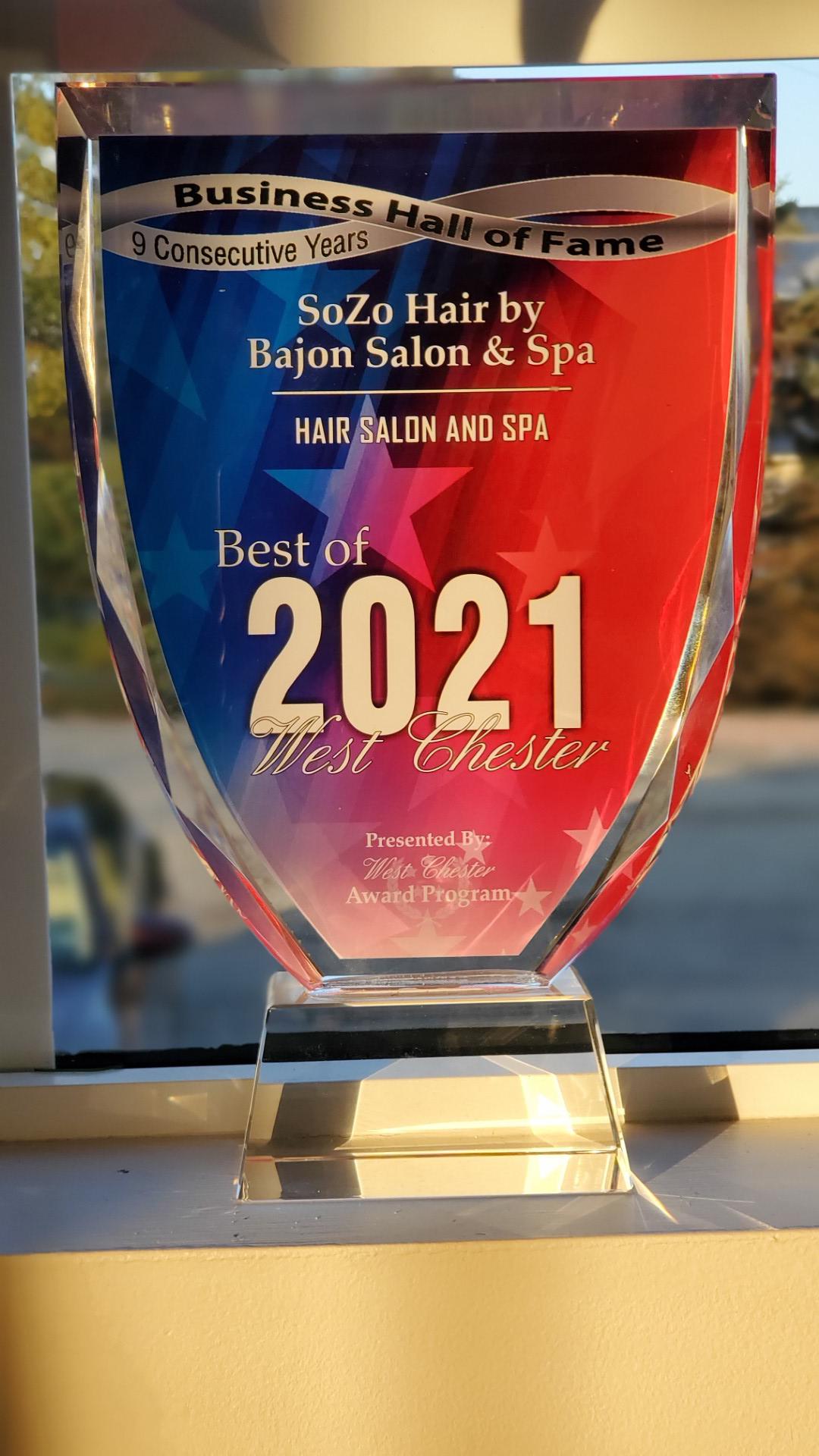 SoZo Hair 2021 Best of Award