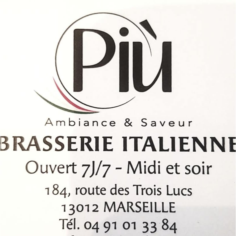 Più Marseille la Valentine Restaurant italien