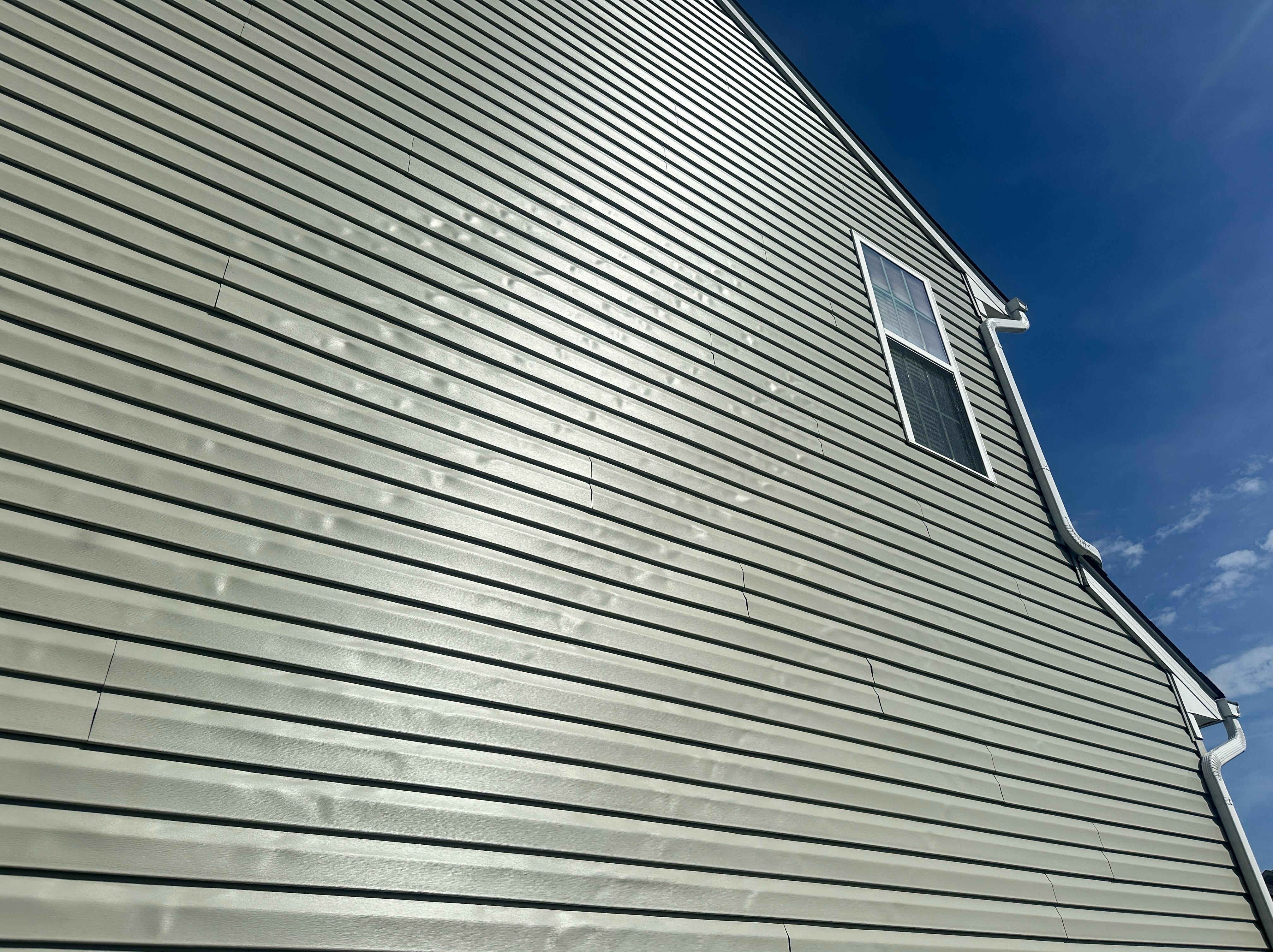 Thermal distortion to the siding