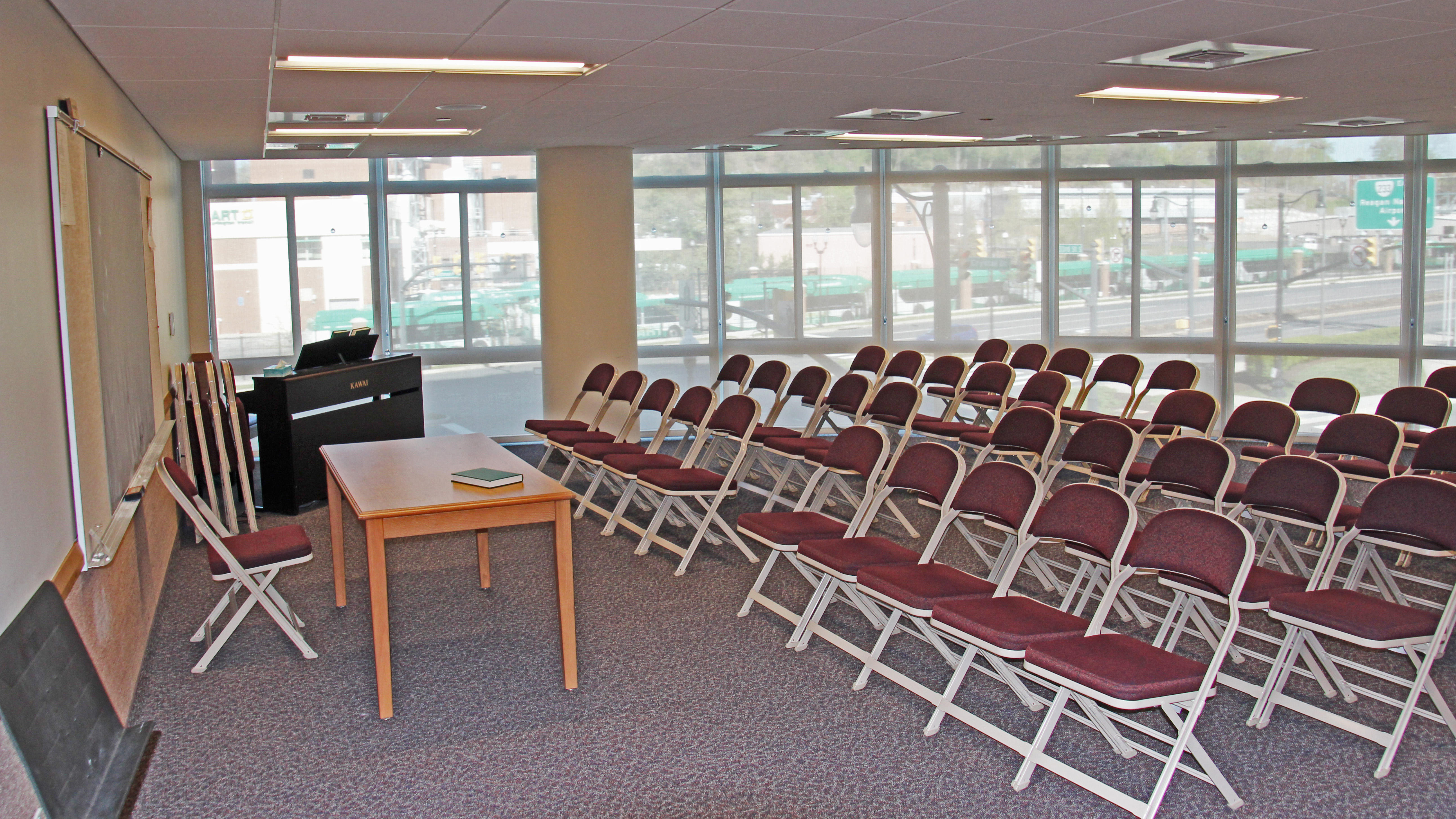 This is the room where adult women, 18 and older, meet. Women are part of an organization called the "Relief Society" named for the purpose of the group which is to save souls and relieve suffering.