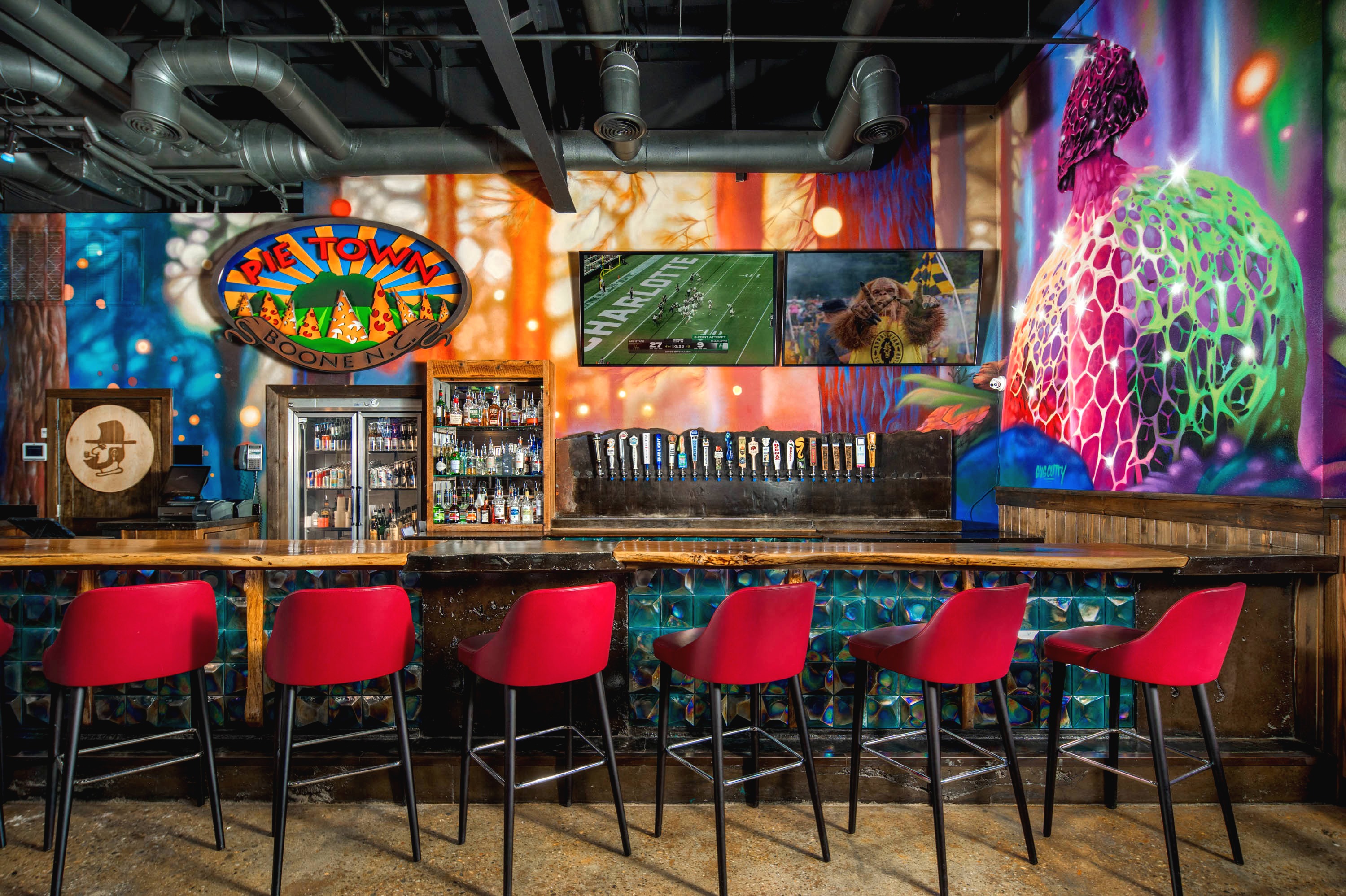 mellow mushroom boone dining room/bar