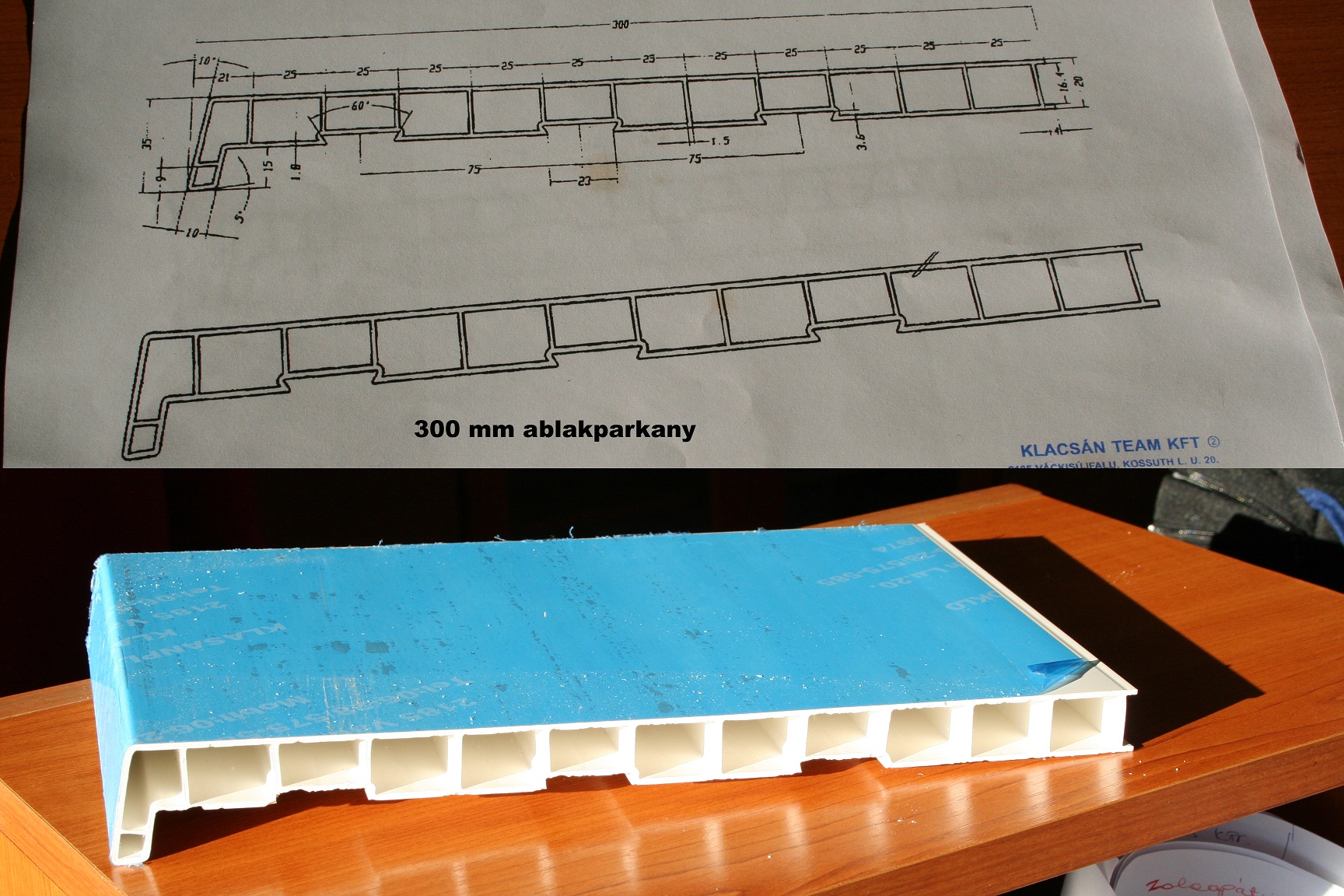 Images Ablakpárkány-könyöklő, kútfúró cső, gégecső KLACSÁN TEAM Kft.