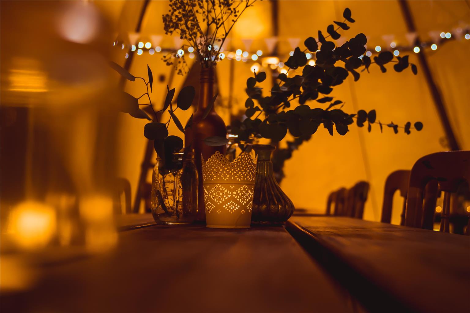 Wedding Tipi details