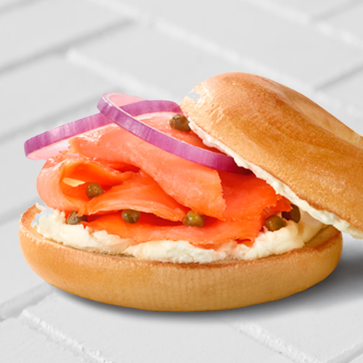 Manhattan Bagel Nova Lox Breakfast Sandwich