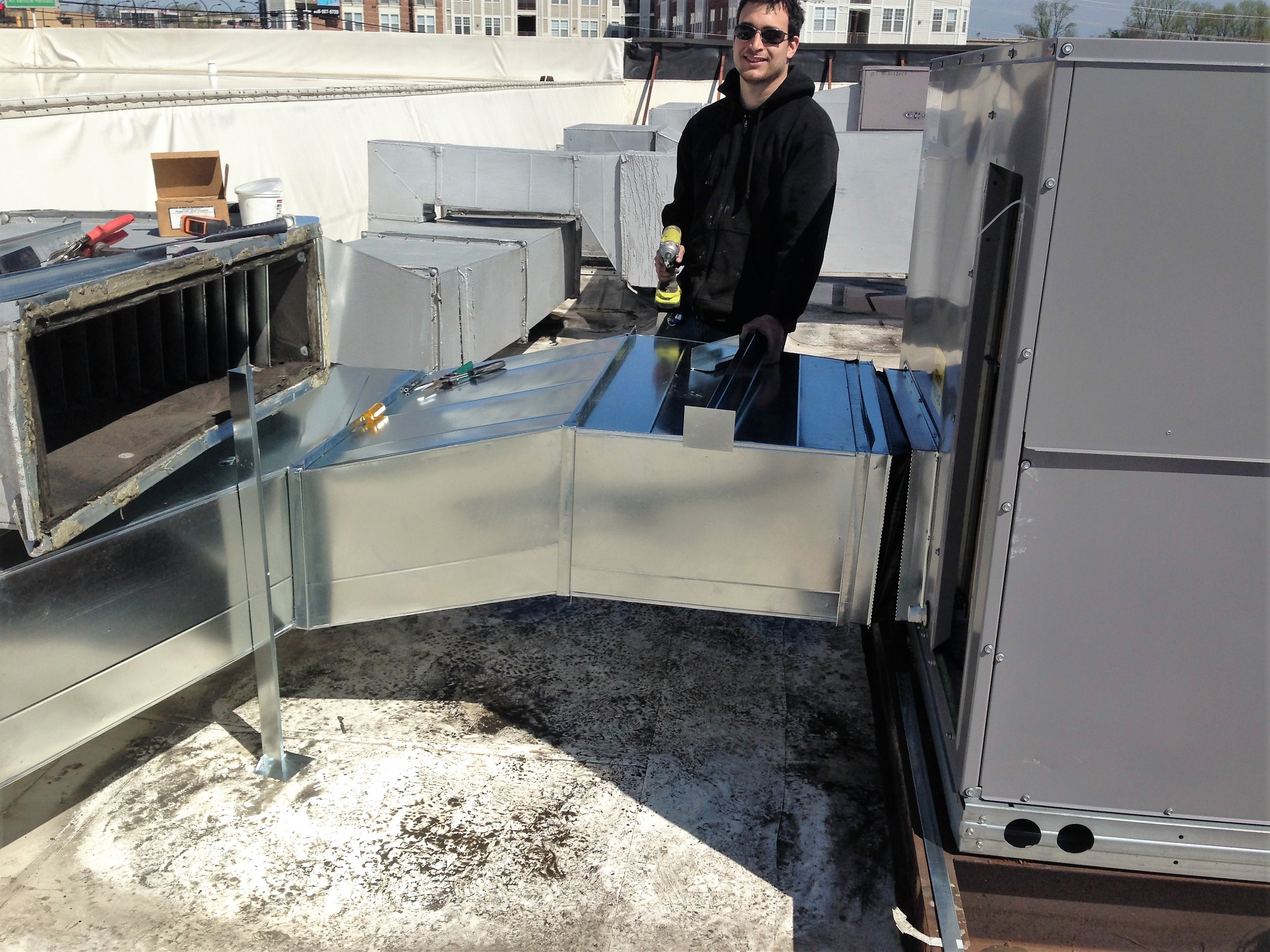 Roof top unit installation
