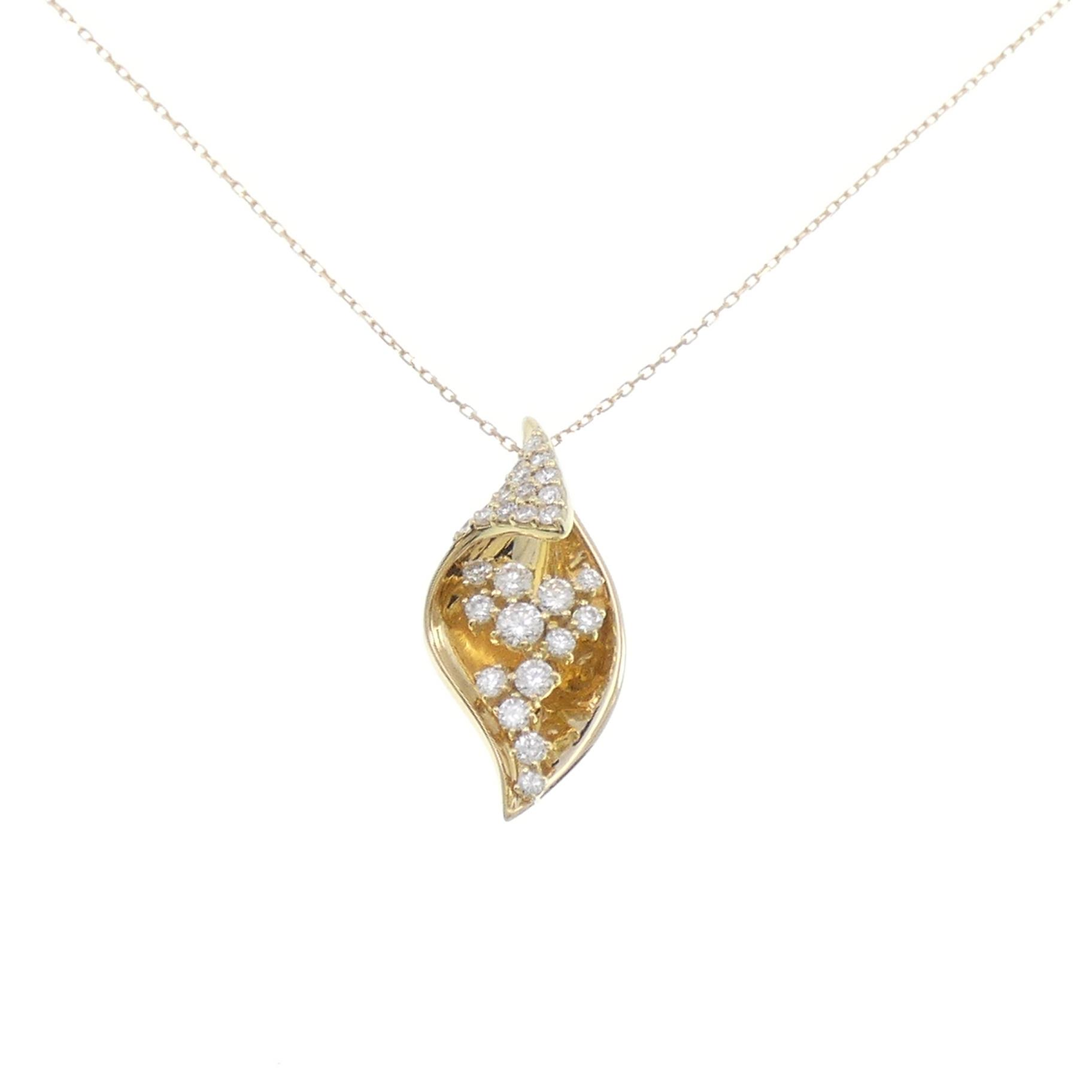 K18YG ダイヤモンド ネックレス 0.80CT