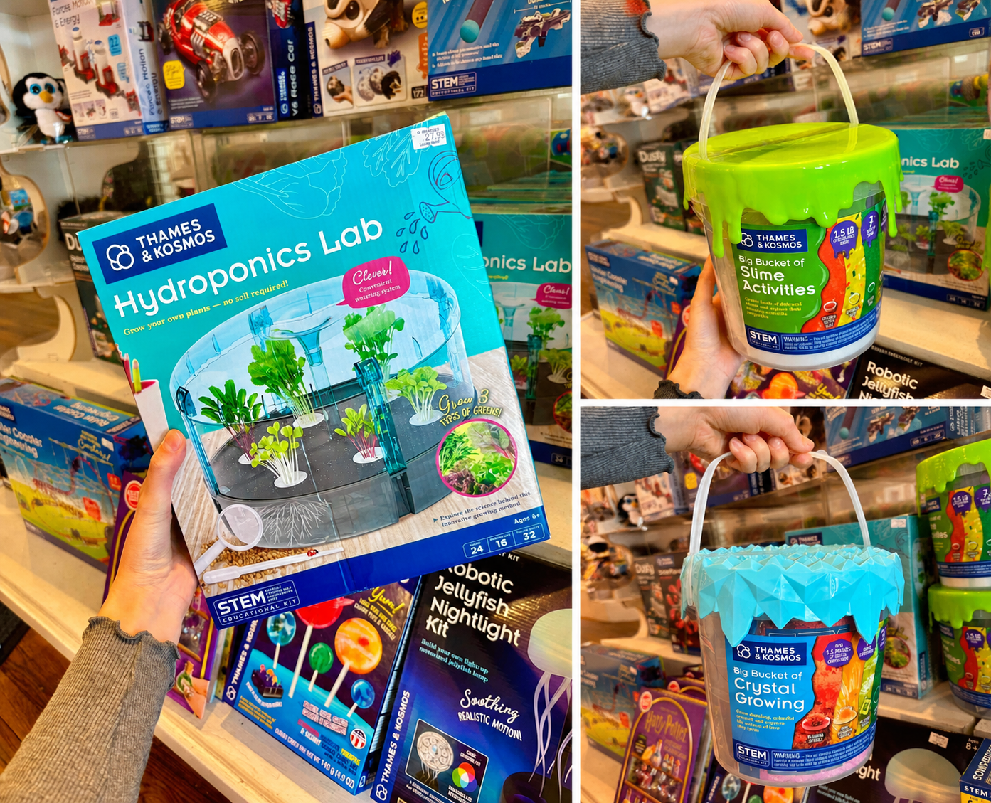 Discover exciting new science kits! Grow plants with hydroponics, create colorful slime, and grow dazzling crystals. These hands-on STEM activities inspire creativity, curiosity, and learning through fun.