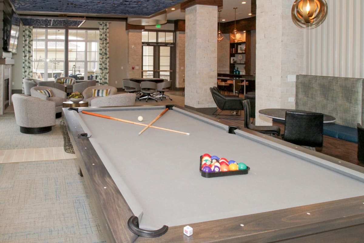 Billiards at Fifth Street Place Apartments