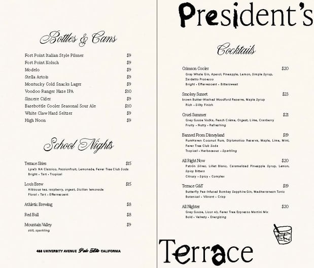 Images President's Terrace