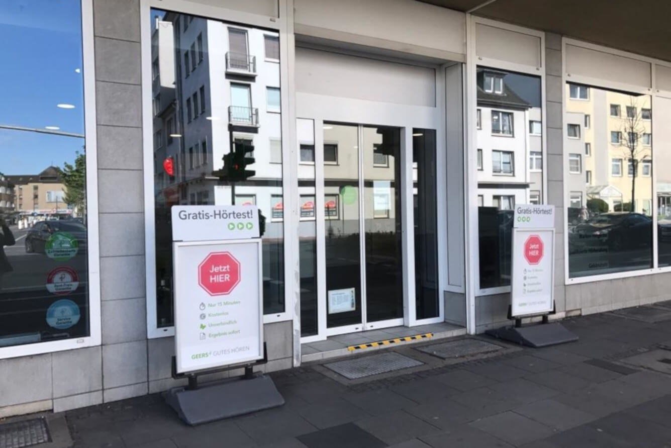 Außenaufnahme vom GEERS Fachgeschäft