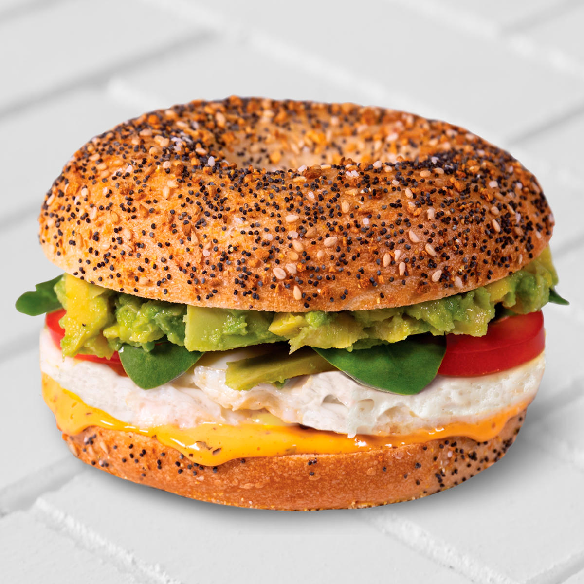 Manhattan Bagel Avocado Egg White Breakfast Sandwich Manhattan Bagel Chesterbrook (610)251-0600