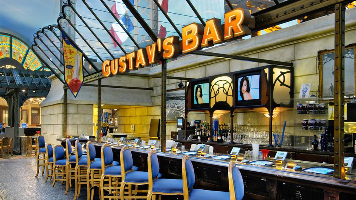 Interior of Gustav’s Bar in Paris Las Vegas.