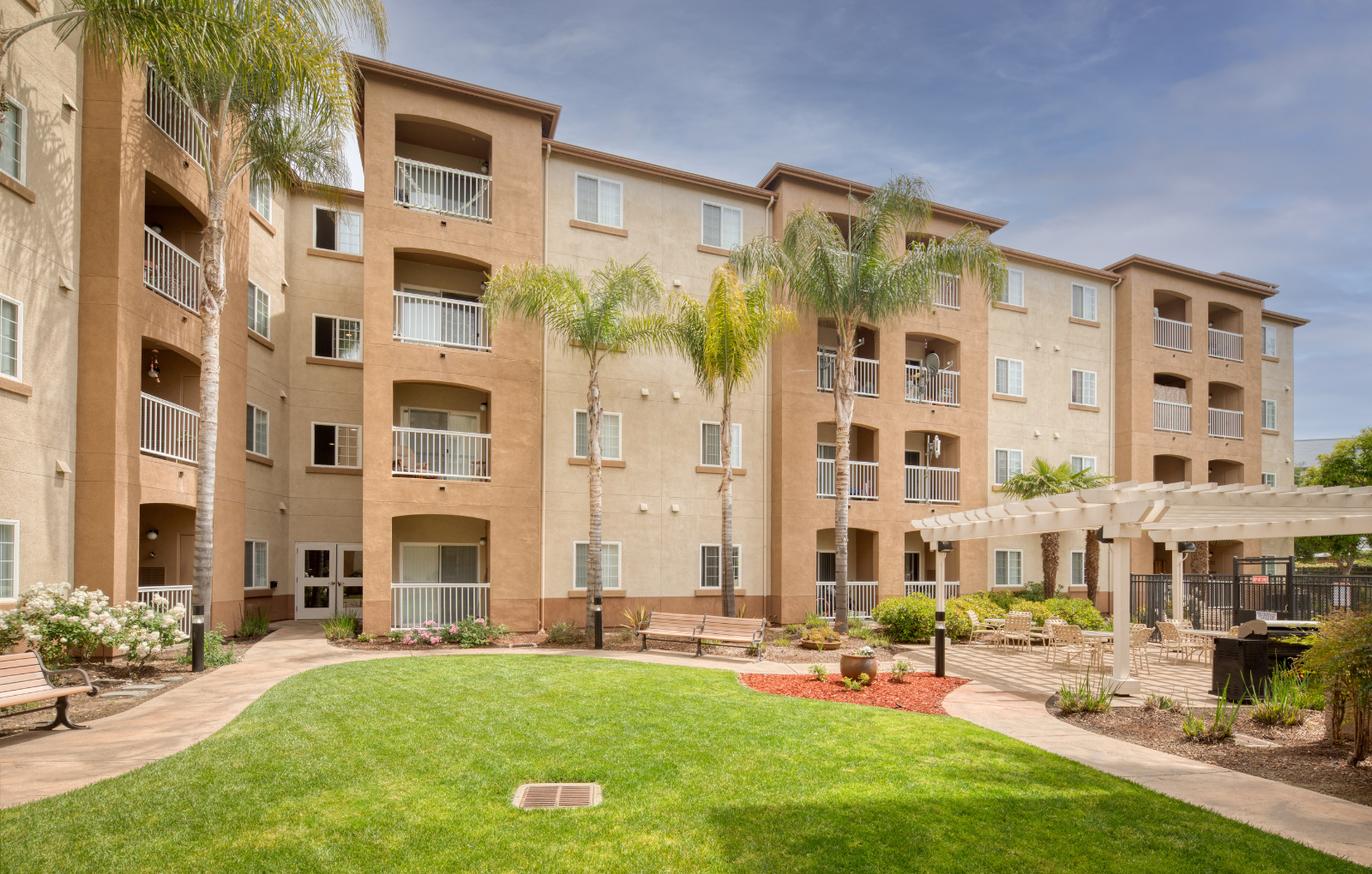 Courtyard at Hayward Village Senior Apartments in Hayward, CA