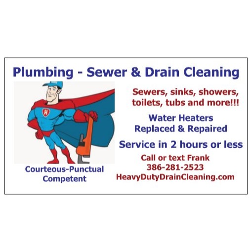 Heavy Duty Drain Cleaning Services Logo