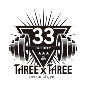 33GYM THREExTHREE パーソナルジム Logo