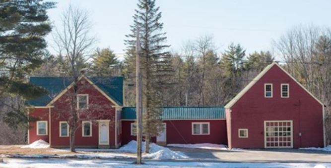 West Baldwin, Maine farmhouse with three story barn