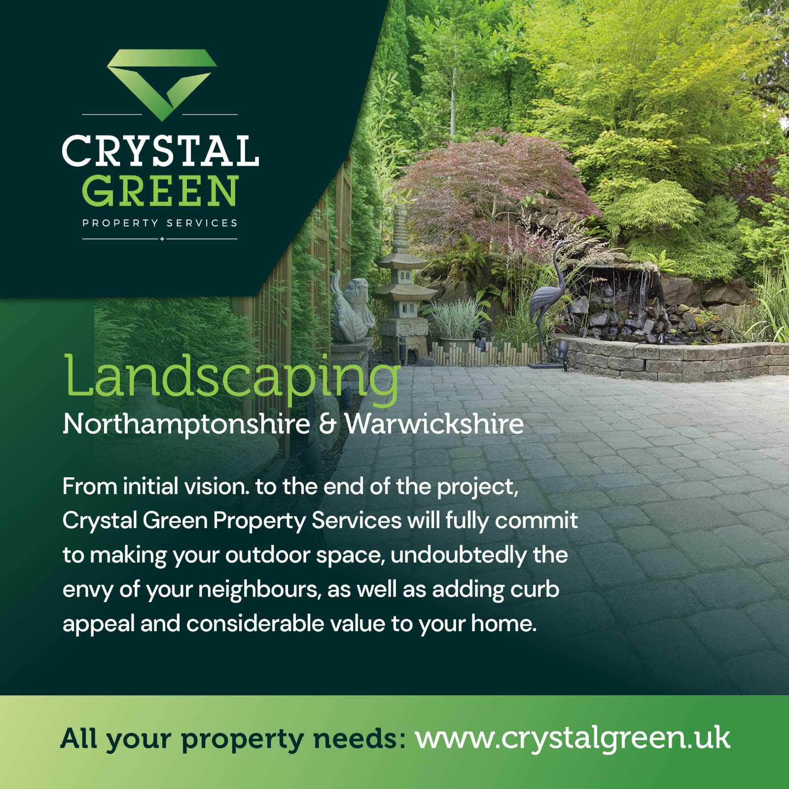 Crystal Green Property Services Ltd Daventry 07512 851560