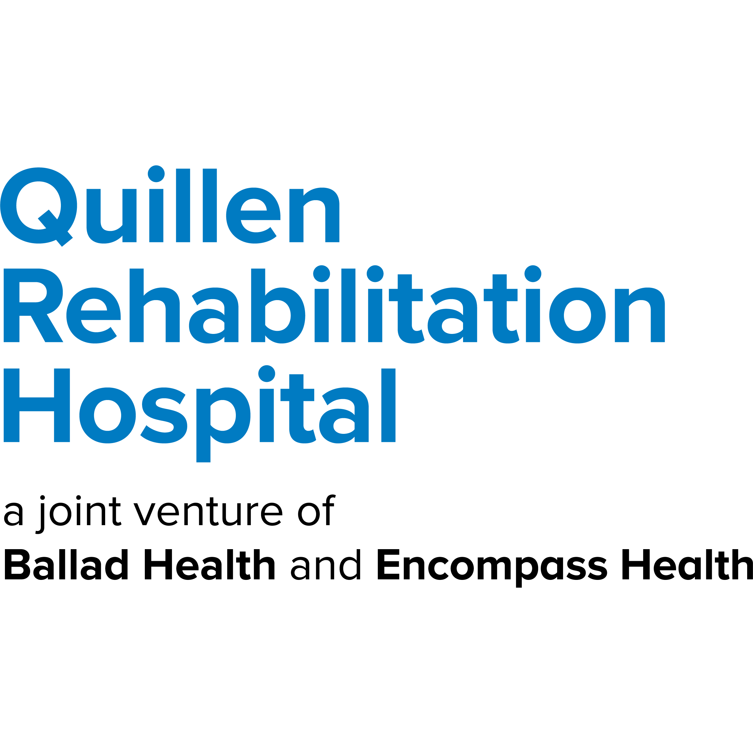 Quillen Rehabilitation Hospital, a  joint venture of Ballad Health and Encompass Health Logo