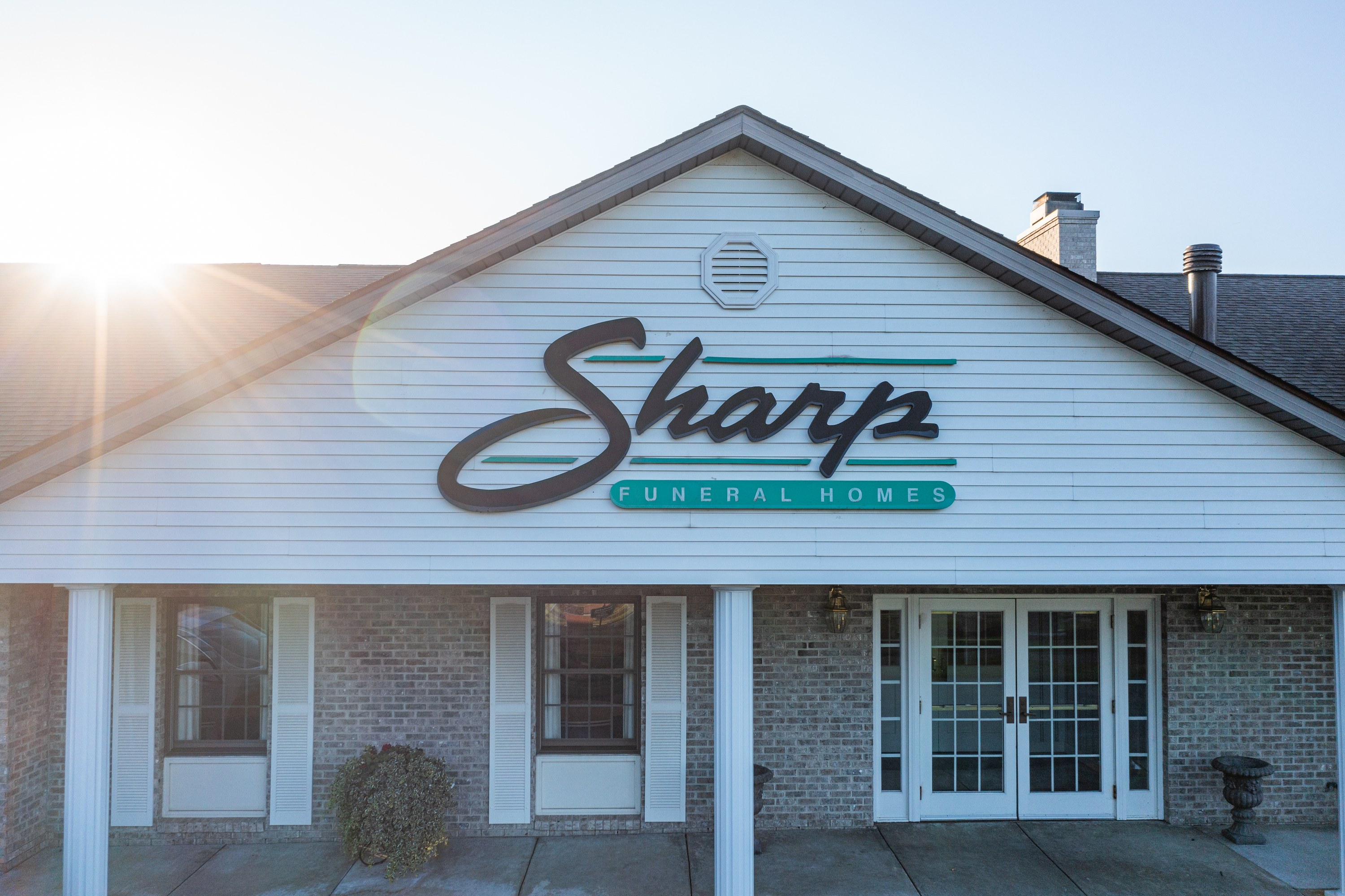 Sharp Funeral Homes' Fenton Chapel at 1000 W Silver Lake Rd, Fenton, its home since 1991