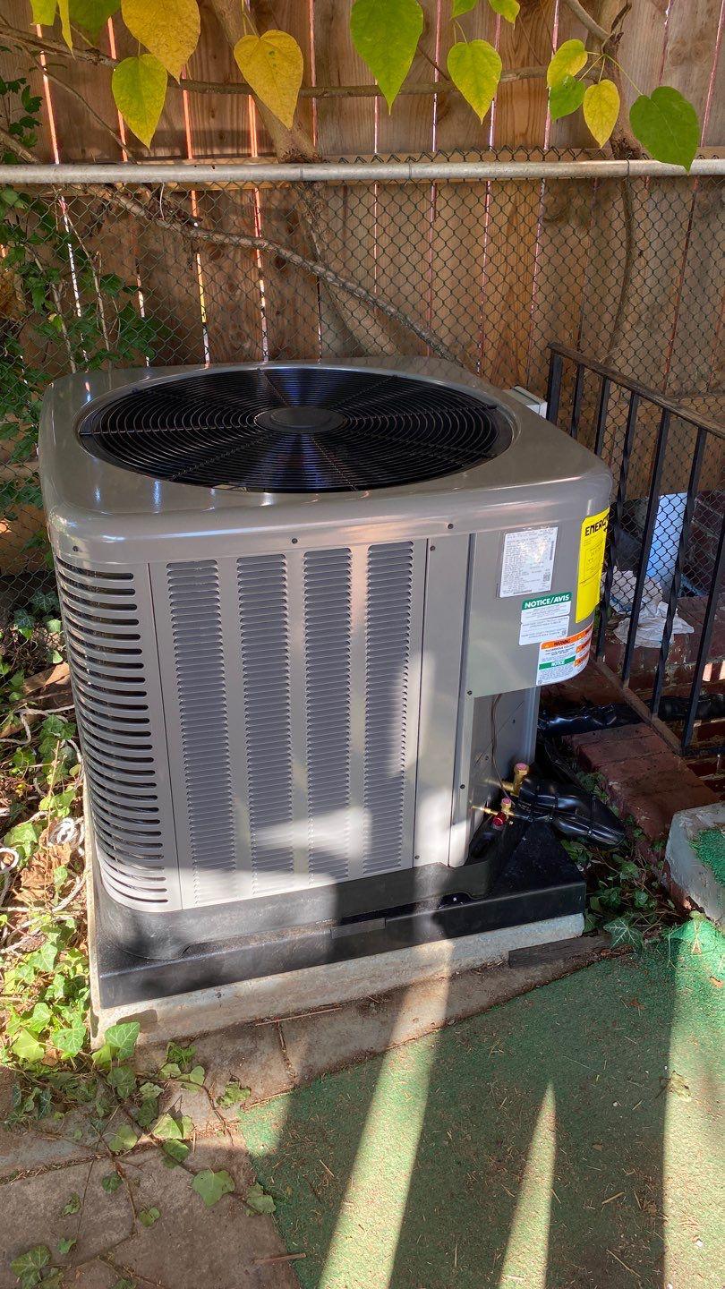 fry plumbing, heating, and cooling air conditioner unit