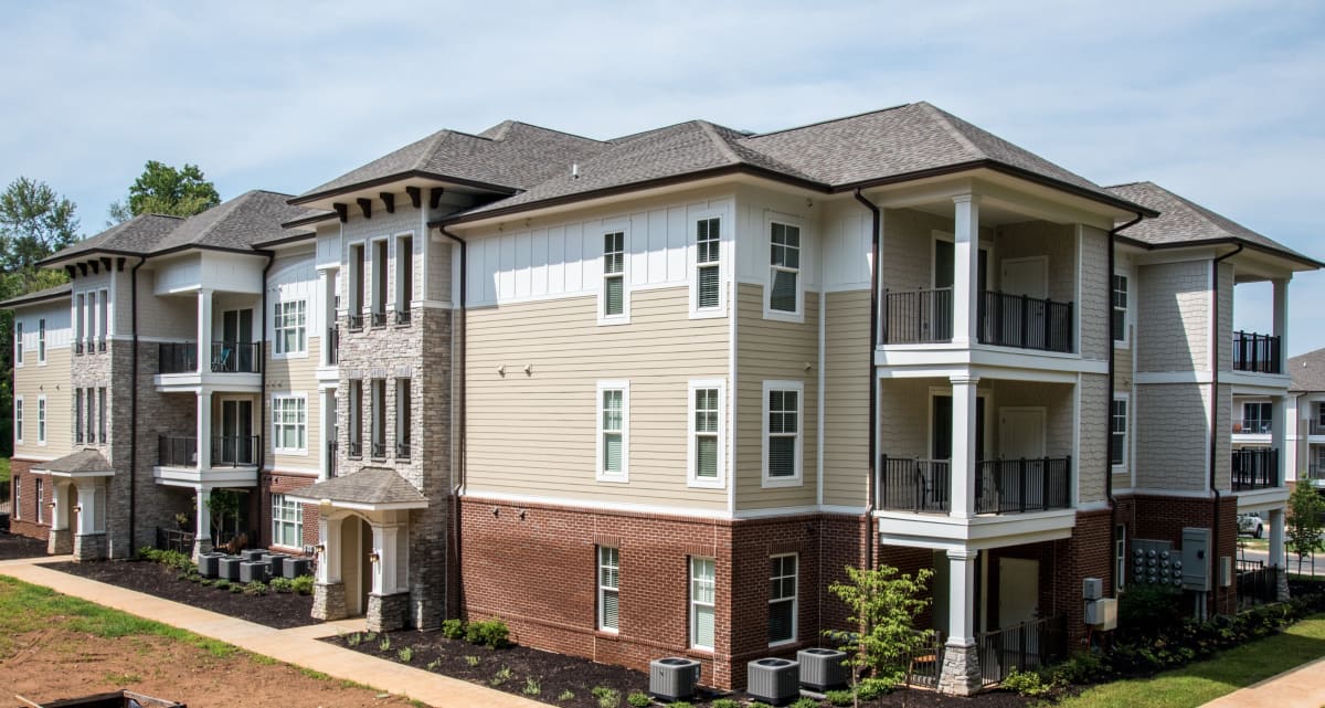 Building exterior at Fifth Street Place Apartments