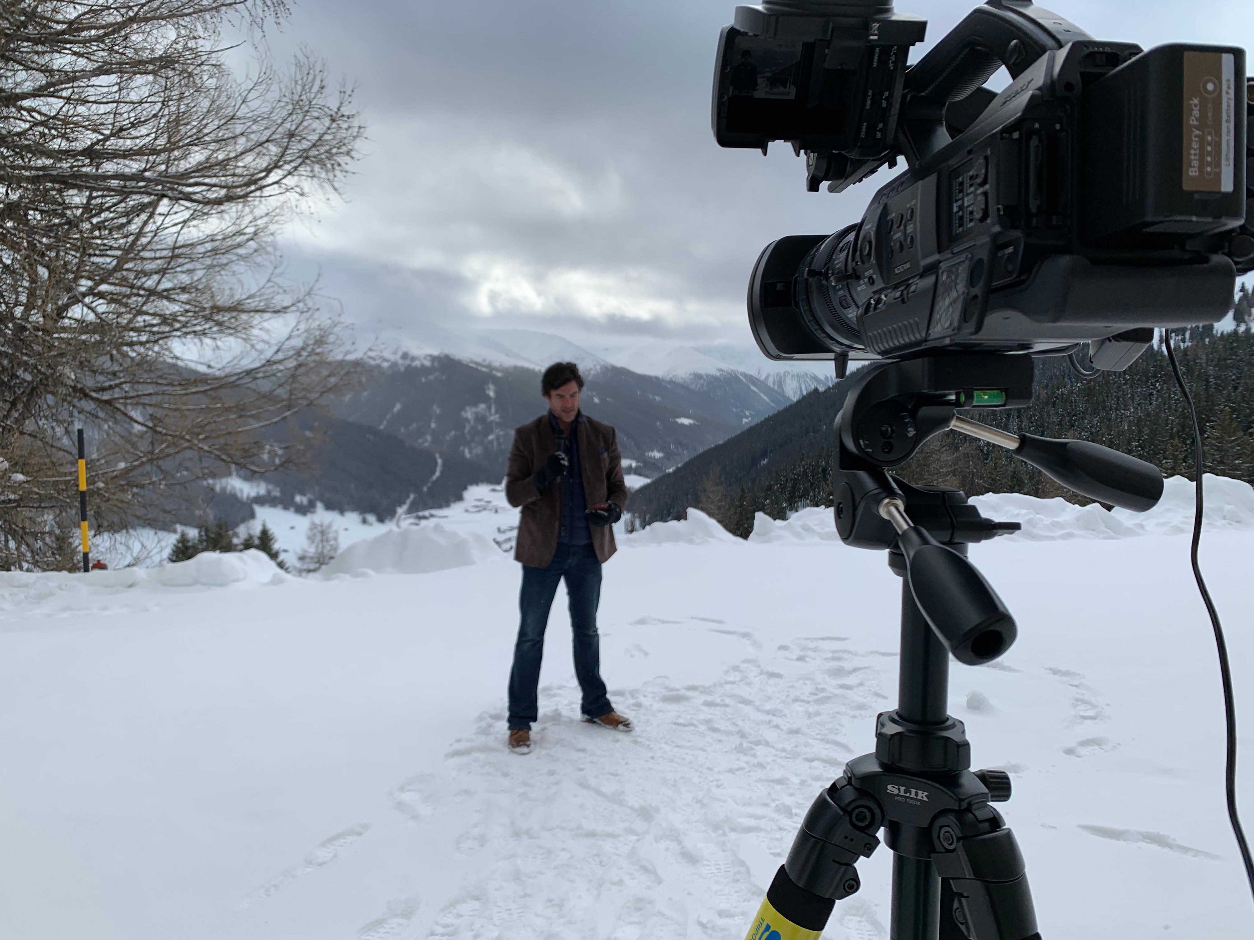 CommPro CEO, Matt Bird, at the 2019 World Economic Forum in Davos, Switzerland