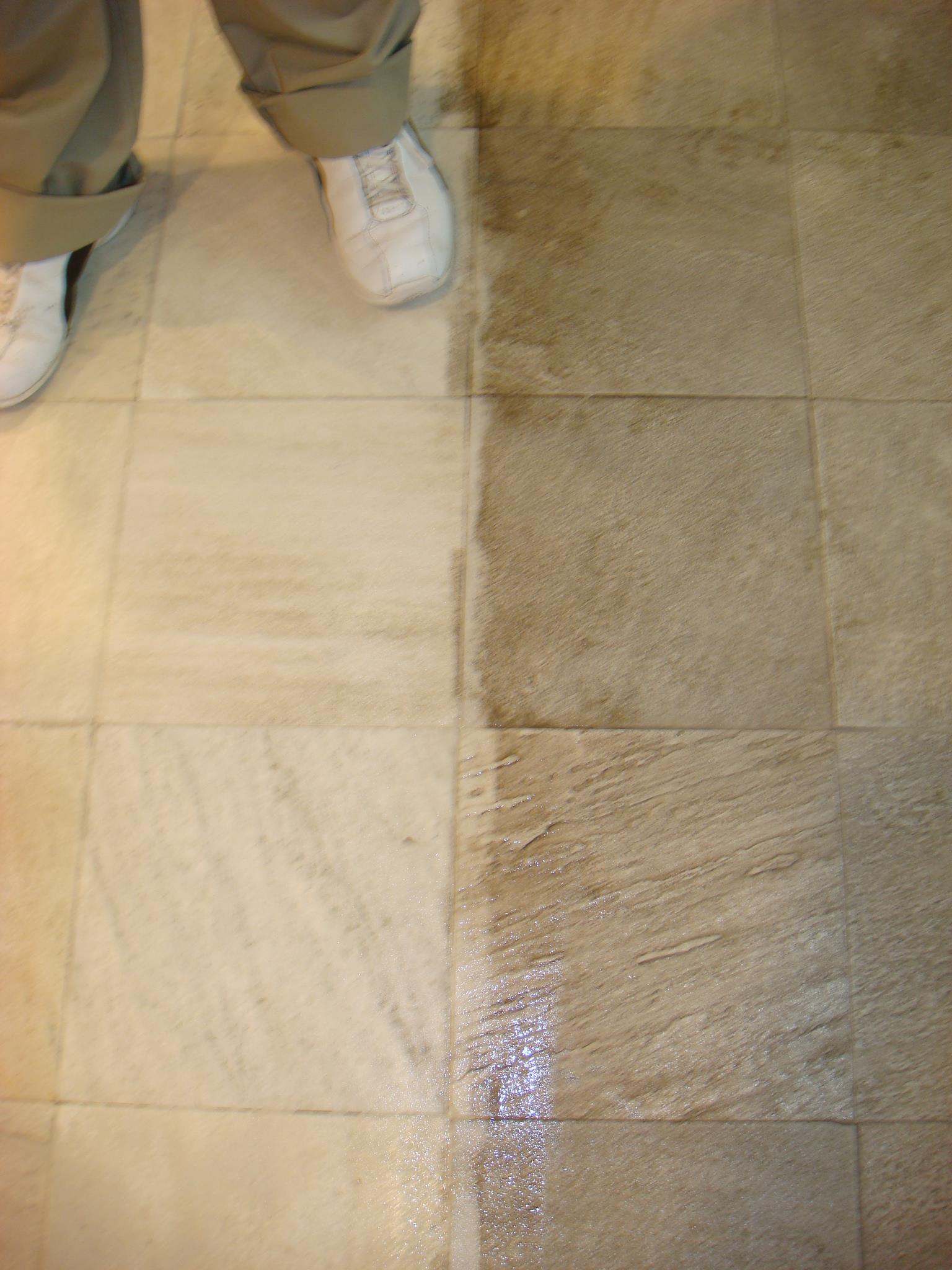 Before and after tile cleaning Simi Valley