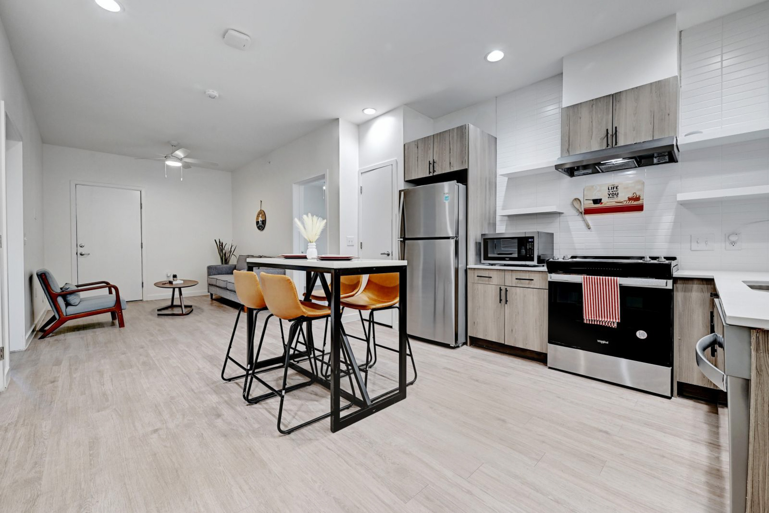 kitchen with open space