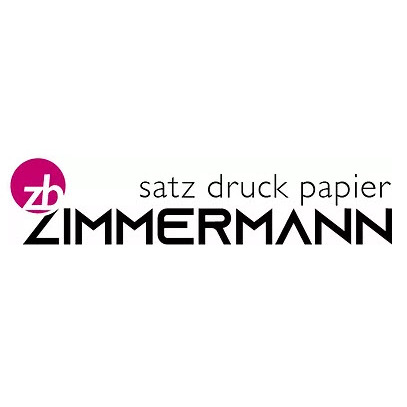 Zimmermann Satz Druck Papier Logo