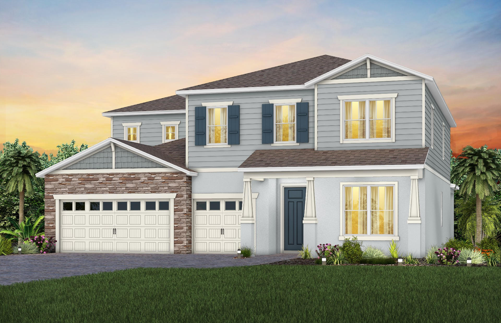 Exterior of Ashby Grand at Willow Ridge by Pulte Homes