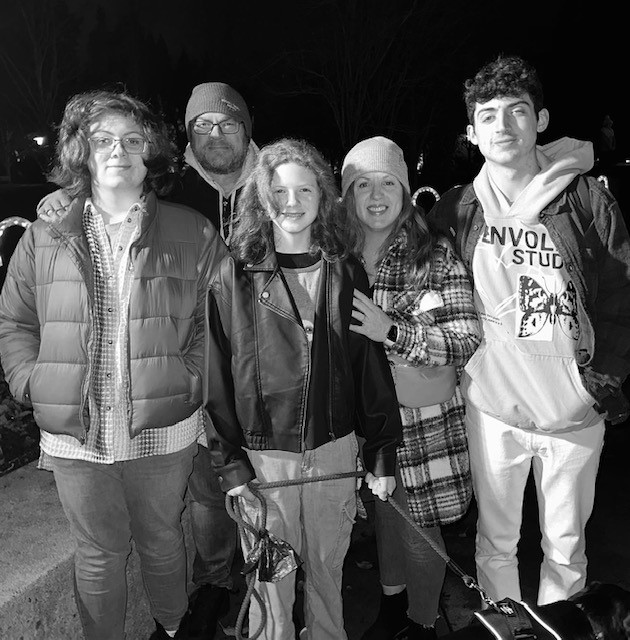 The Nichols Family at the Wilsonville Holiday Tree Lighting Dec. 2022