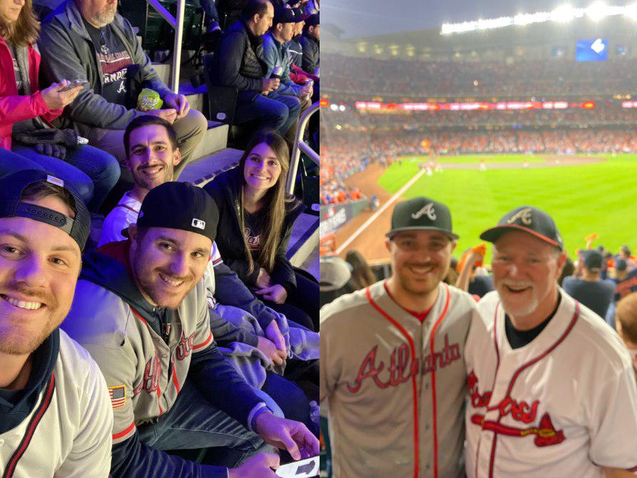 The Austin Cooley team takes on a Atlanta Braves baseball game