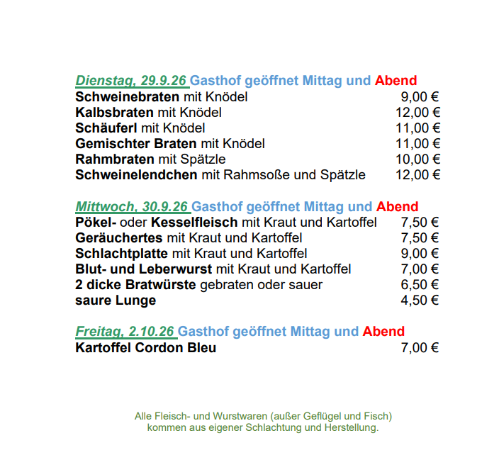 Gasthof & Fremdenzimmer Reif, Raiffeisenstraße 8 in Ursensollen