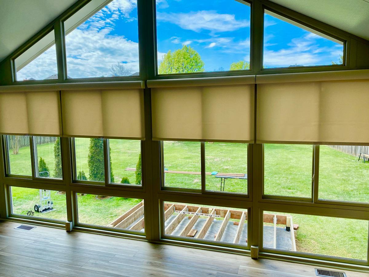 Maximize your view with the minimalist charm of roller shades ☀️. They're sleek, they're chic, and t Budget Blinds of Knoxville & Maryville Knoxville (865)588-3377