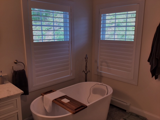 Privacy is a must for your master bathroom, and these Composite Shutters are the perfect fit. These Croton on Hudson, NY, homeowners love the look of their recent installation!