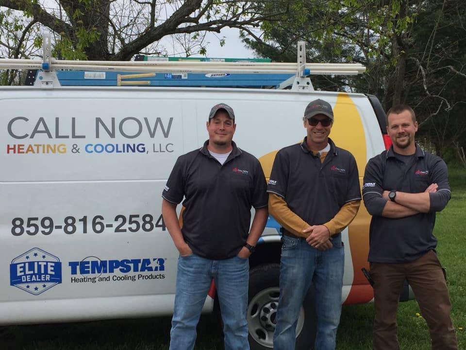 Call Now Heating and Cooling Crew - Call Now Heating and Cooling is your go-to team for trusted advice for all your heating, cooling, and HVAC needs.

Call (859) 816-2584 any time NIGHT or DAY in case of emergency