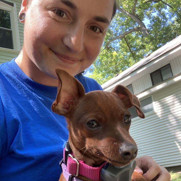 Pup freshly trained on Invisible Fence® in Livingston County, Michigan