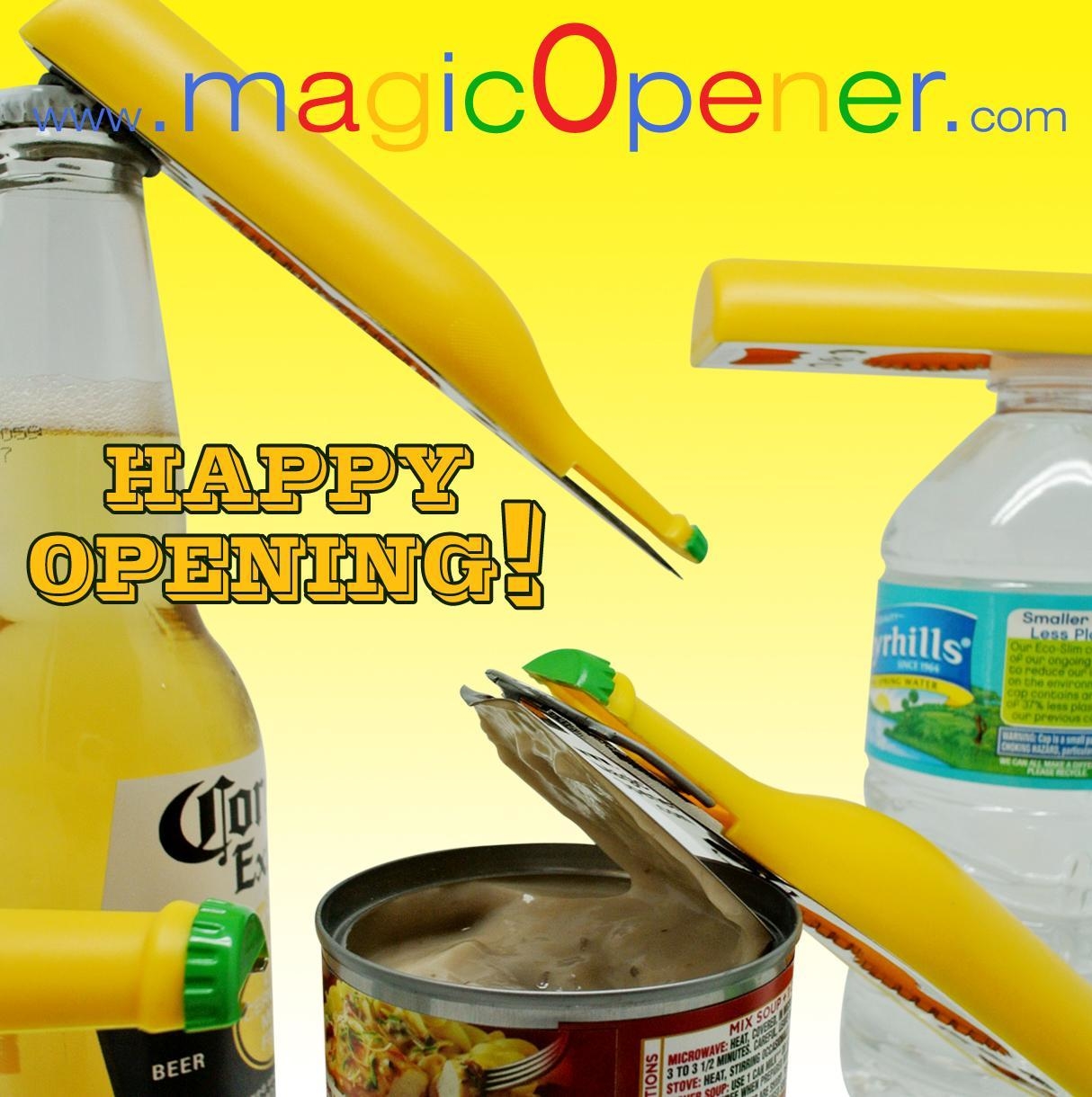 Extreme magic Opener - Easy Opener - Coca Cola - Bottle Opener - magic Opener - Arthritis Aids - Pull Tab - Soda Opener - Beer Opener - Twist Off Bottle Opener - Independent Living - Seniors - Self Help - Can Opener - Pet Food Pull Tab - Pop up &ndash; Promotional Products &ndash; Refrigerator magnet
