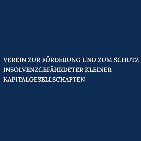 Verein zur Förderung und zum Schutz insolvenzgefährdeter kleiner Kapitalgesellschaften Logo