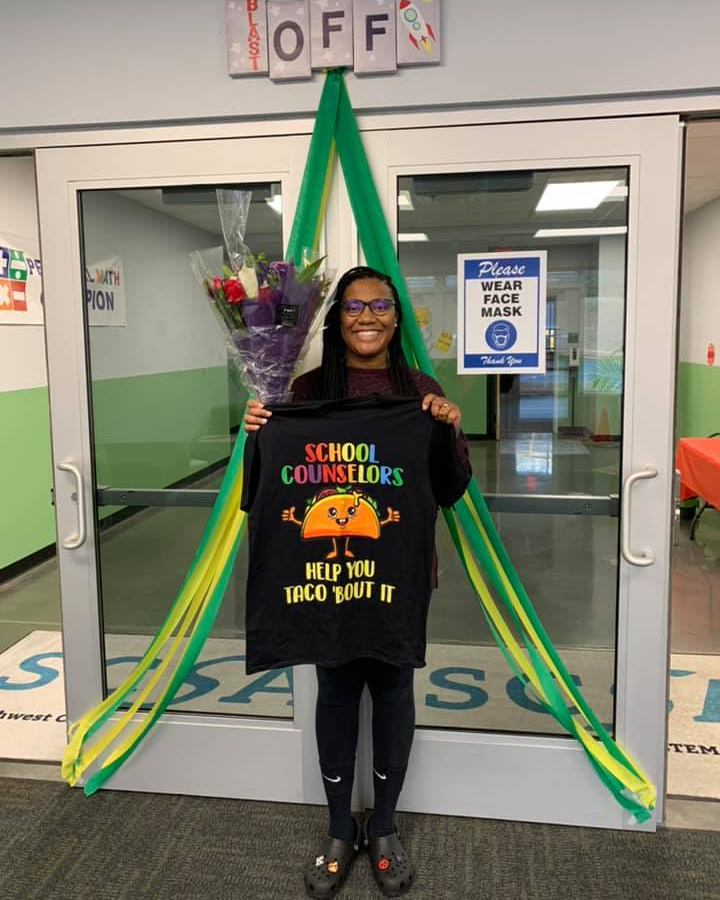 National School Counseling Week is Feb. 7-11, 2022, and focuses public attention on the unique contribution of school counselors within U.S. school systems. We want to give a special shoutout to Kayla Sadler, Southwest Charlotte STEM Academy's counselor who works so hard for our students! We are so lucky to have such an amazing team. Leave your appreciation messages in the comments below!