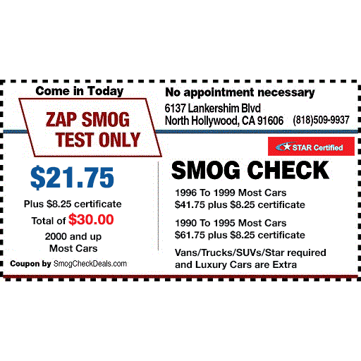 Zap Smog Test Only Center