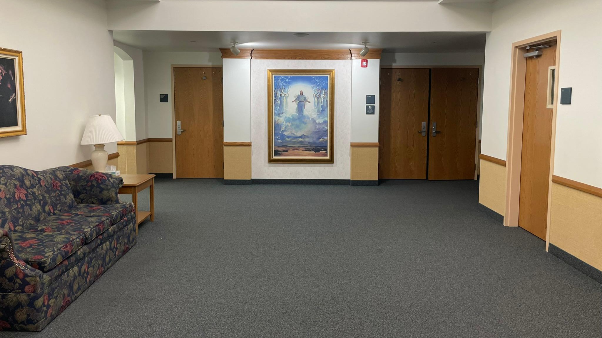 One of the two foyers at the main entrance to the building.