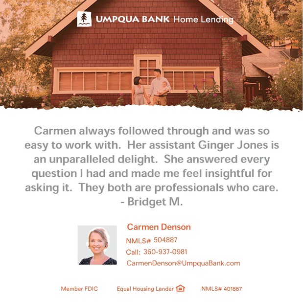Images Carmen Denson - Umpqua Bank